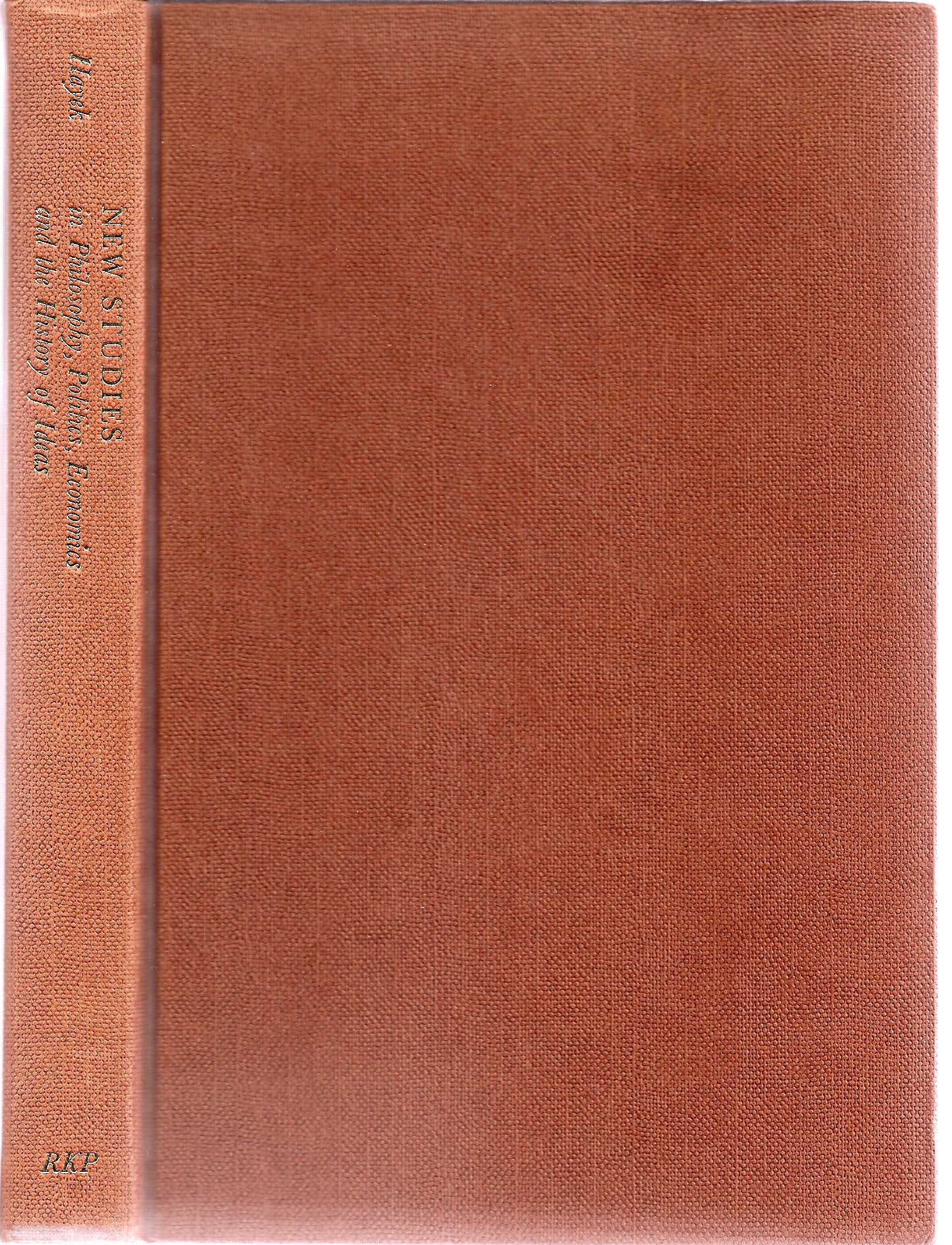 New Studies in Philosophy, Politics, Economics and the History of Ideas book