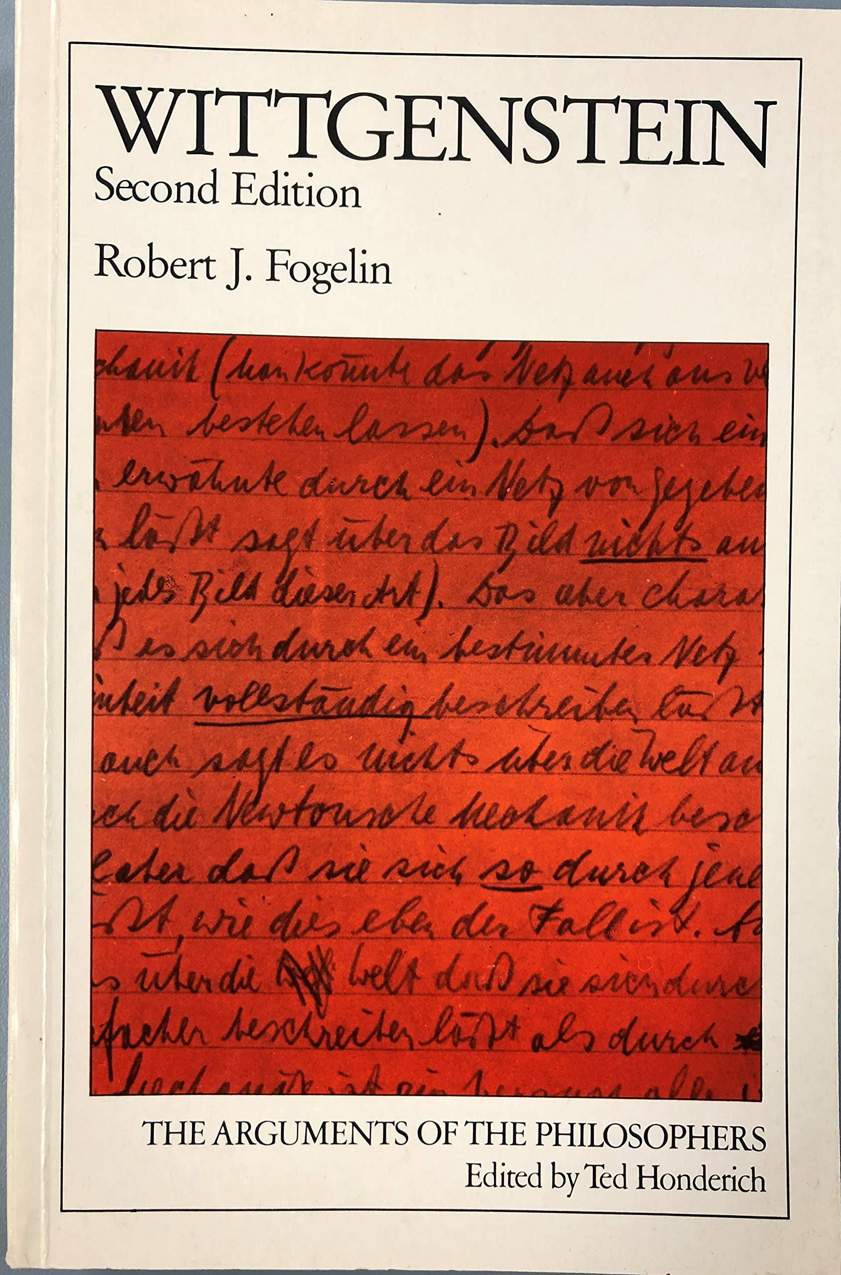 Wittgenstein (Arguments of the Philosophers) Philosophy