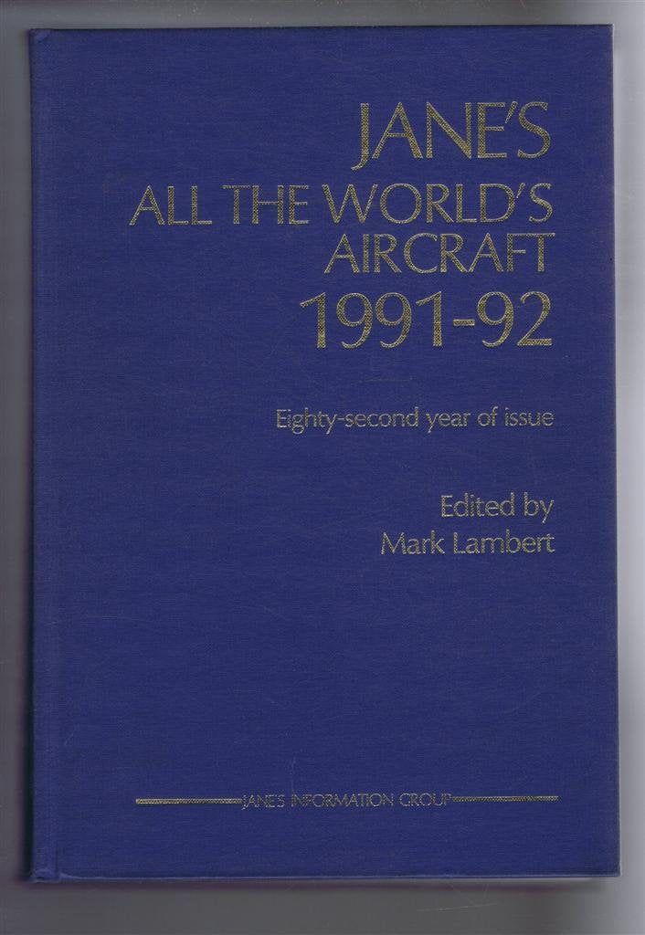 Jane's All the World's Aircraft 1991-92 Leisure, Home & Garden