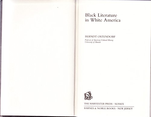 Understanding Black Literature in White America (Studies in Contemporary Literature & Culture) Books
