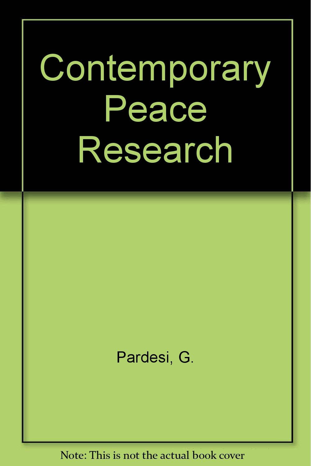 Product Image: Contemporary Peace Research