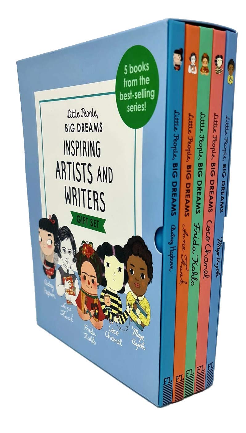 Little People, Big Dreams Inspirierende Künstler und Schriftsteller Geschenkset mit 5 Büchern (Maya Angelou, Anne Frank, Frida Kahlo, Coco Chanel, Audrey Hepburn) Young adult books