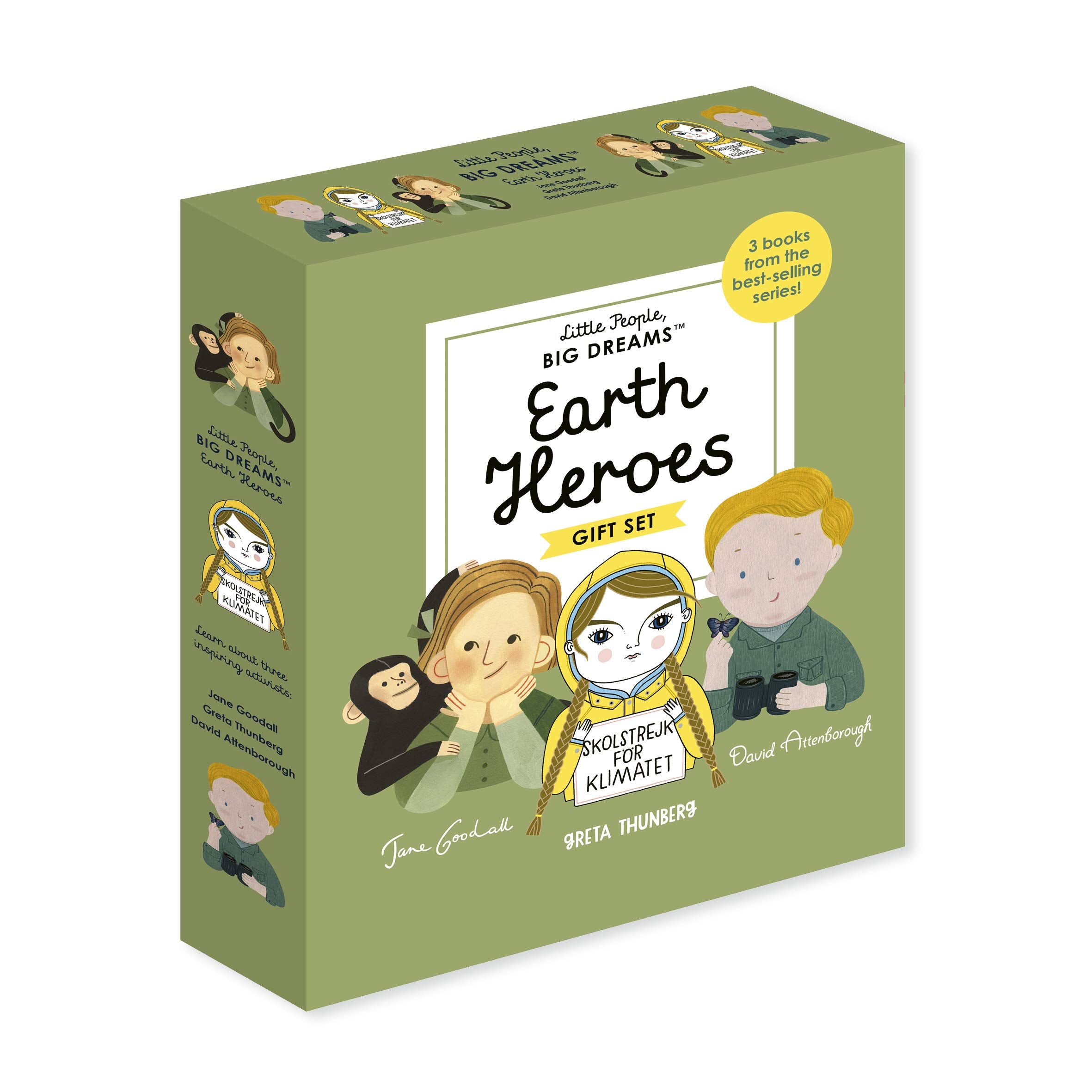 Little People, BIG DREAMS: Earth Heroes: 3 books from the best-selling series! Jane Goodall - Greta Thunberg - David Attenborough Natural Sciences