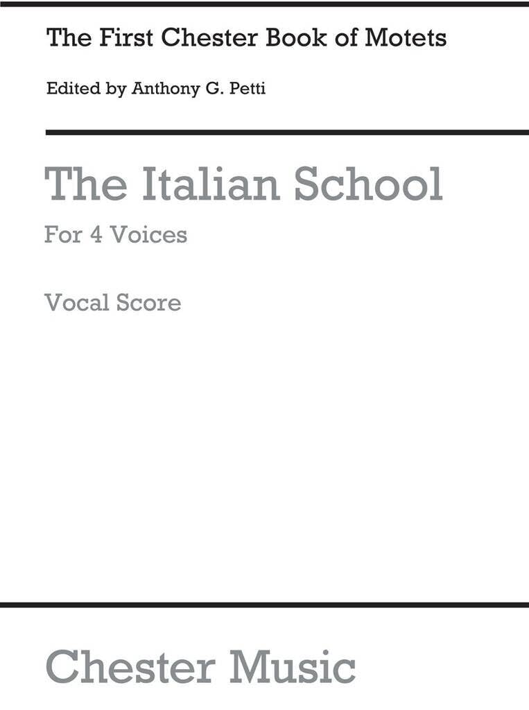 The Chester Book Of Motets Vol. 1. Gemischter Chor mit Begleitung.: The Italian School for 4 Voices Social Sciences