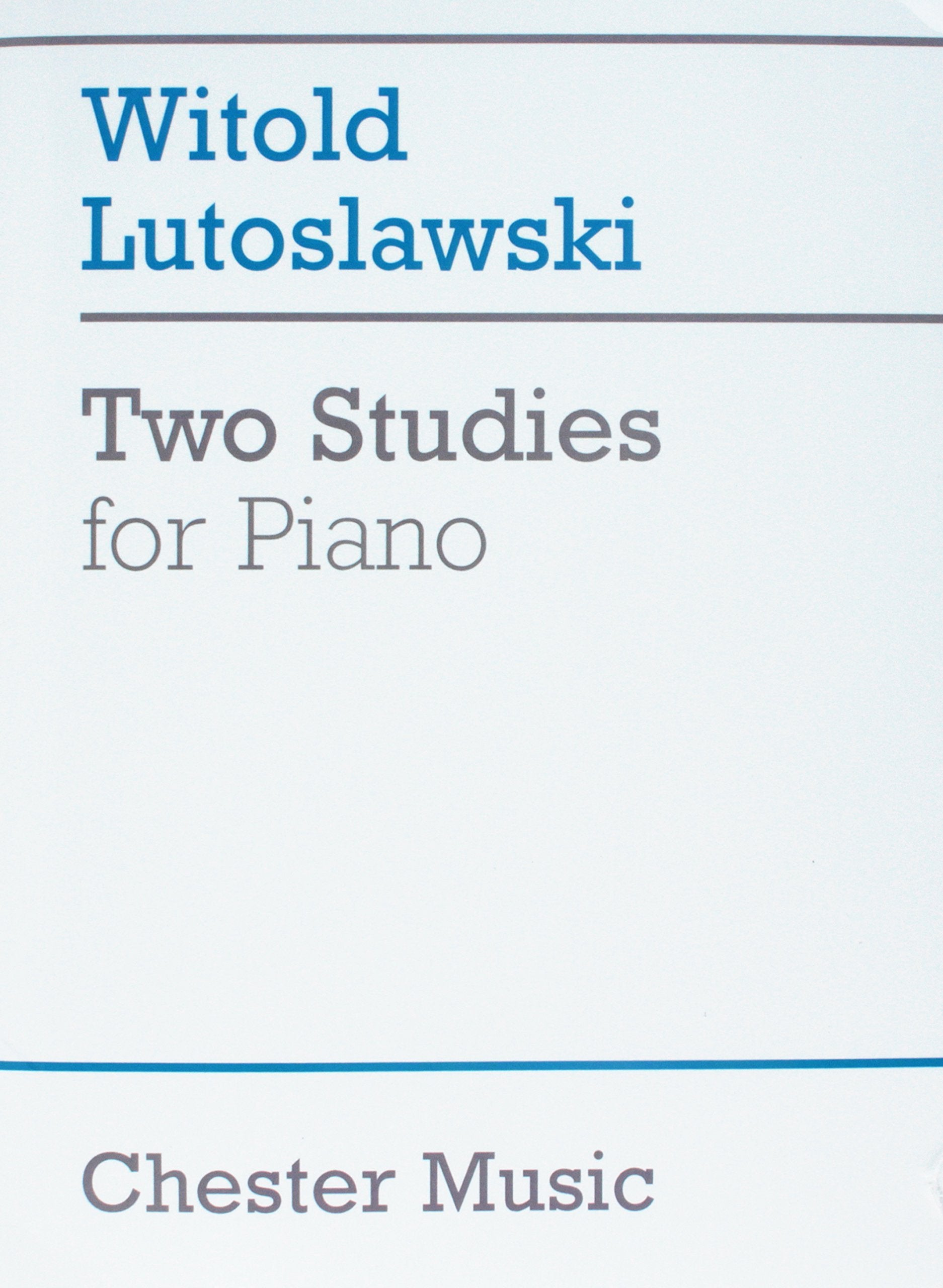 Product Image: Two Studies for Piano