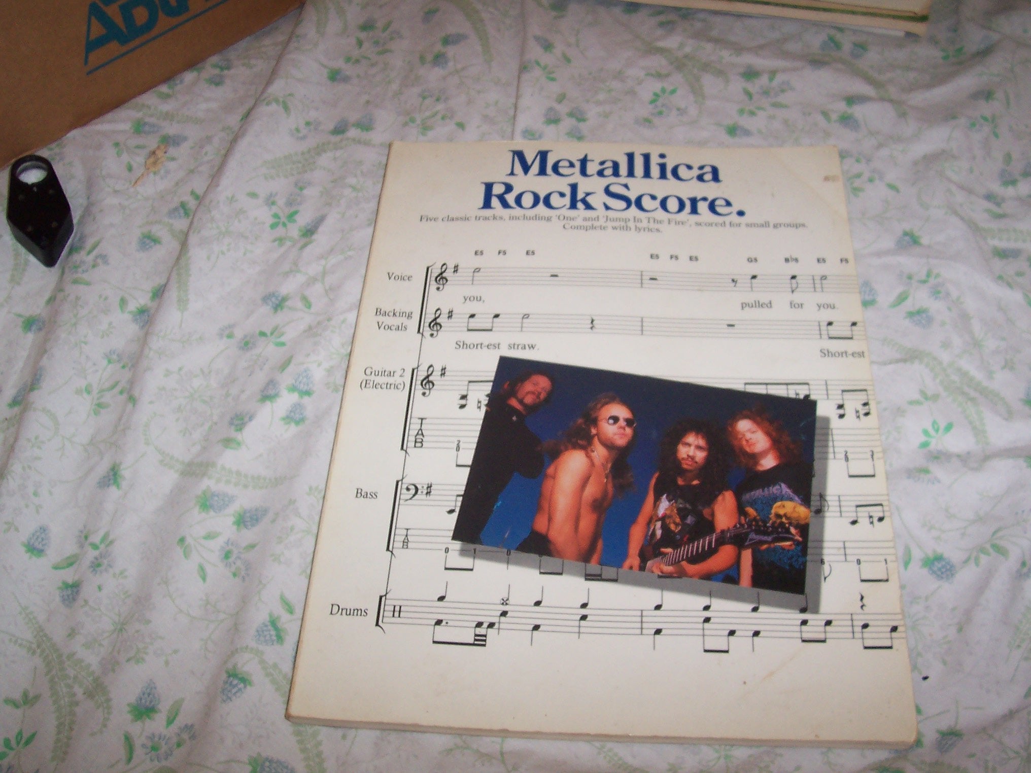 METALLICA ROCK SCORE: FIVE CLASSIC TRACKS, INCLUDING ONE AND JUMP IN THE FIRE, SCORED FOR SMALL GROUPS : COMPLETE WITH LYRICS Books