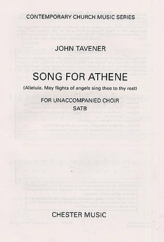 Product Image: Song for Athene