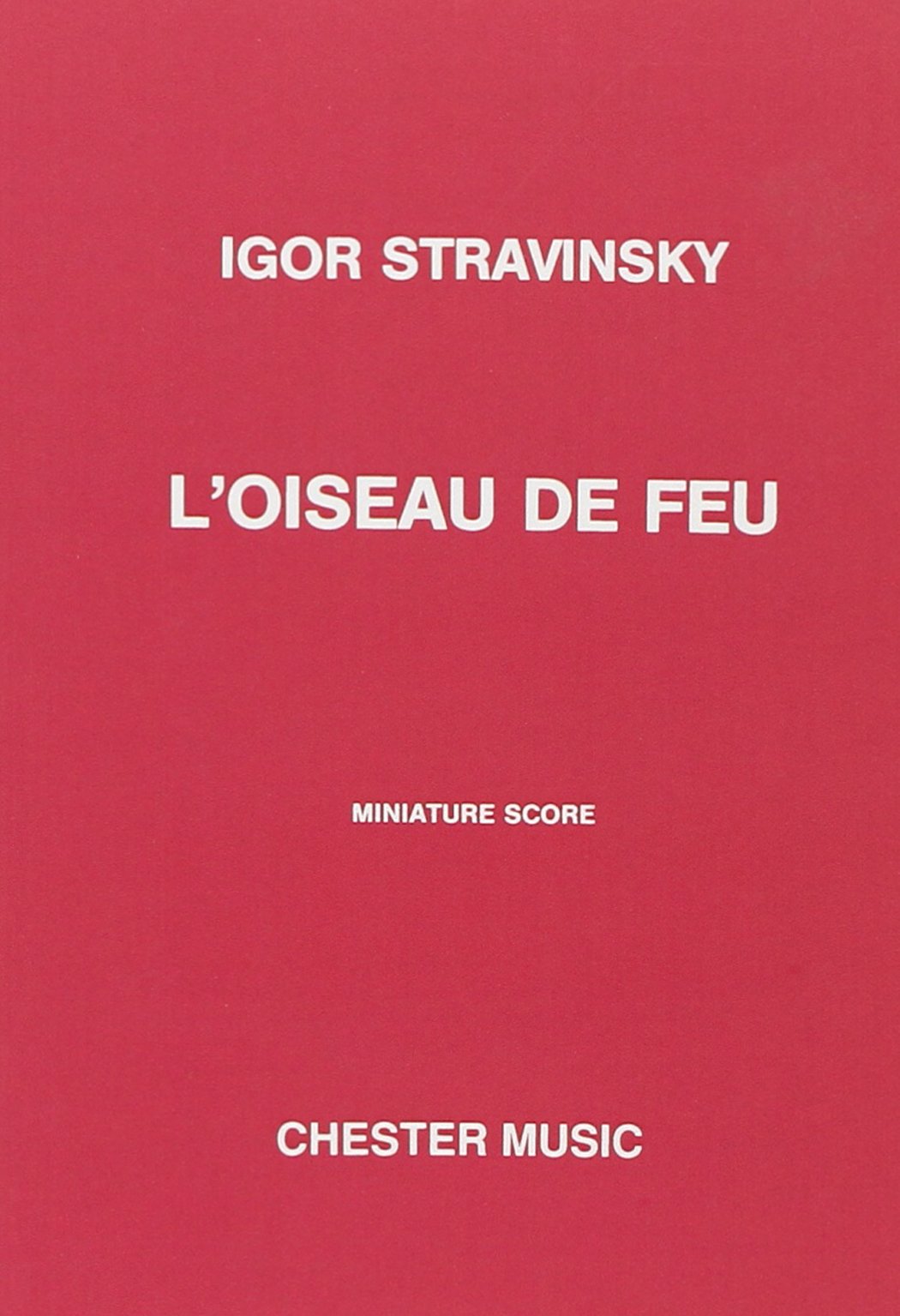 L'Oiseau De Feu (The Firebird) - Miniature Score. Orchester. Studienpartitur Sheet Music