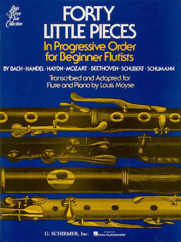 Moyse 40 Little Pieces In Progressive Order For Beginner Flutists: Noten, Solostimme für Flöte, Klavier Sheet Music