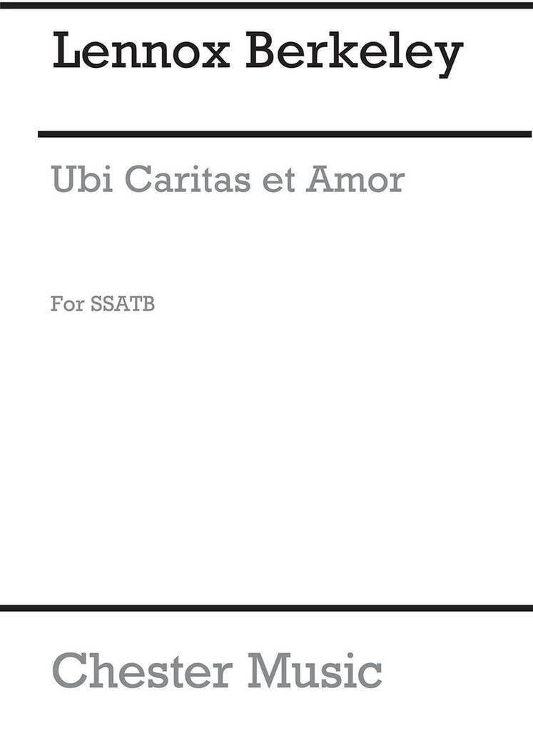 Lennox berkeley: ubi caritas et amor op.96 no.2 chant book