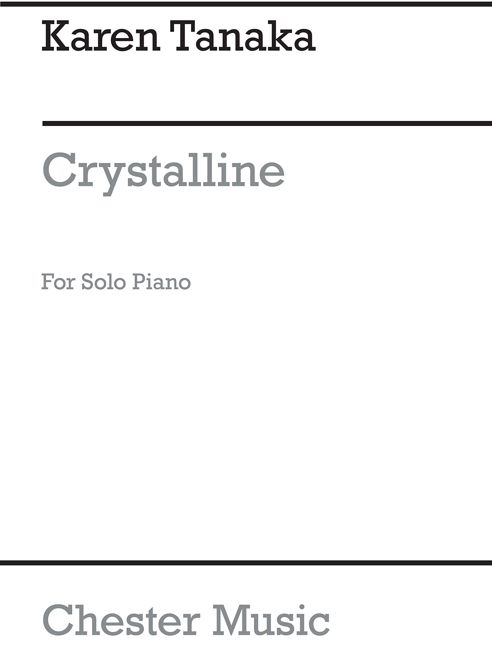 Crystalline For Solo Piano Sheet Music