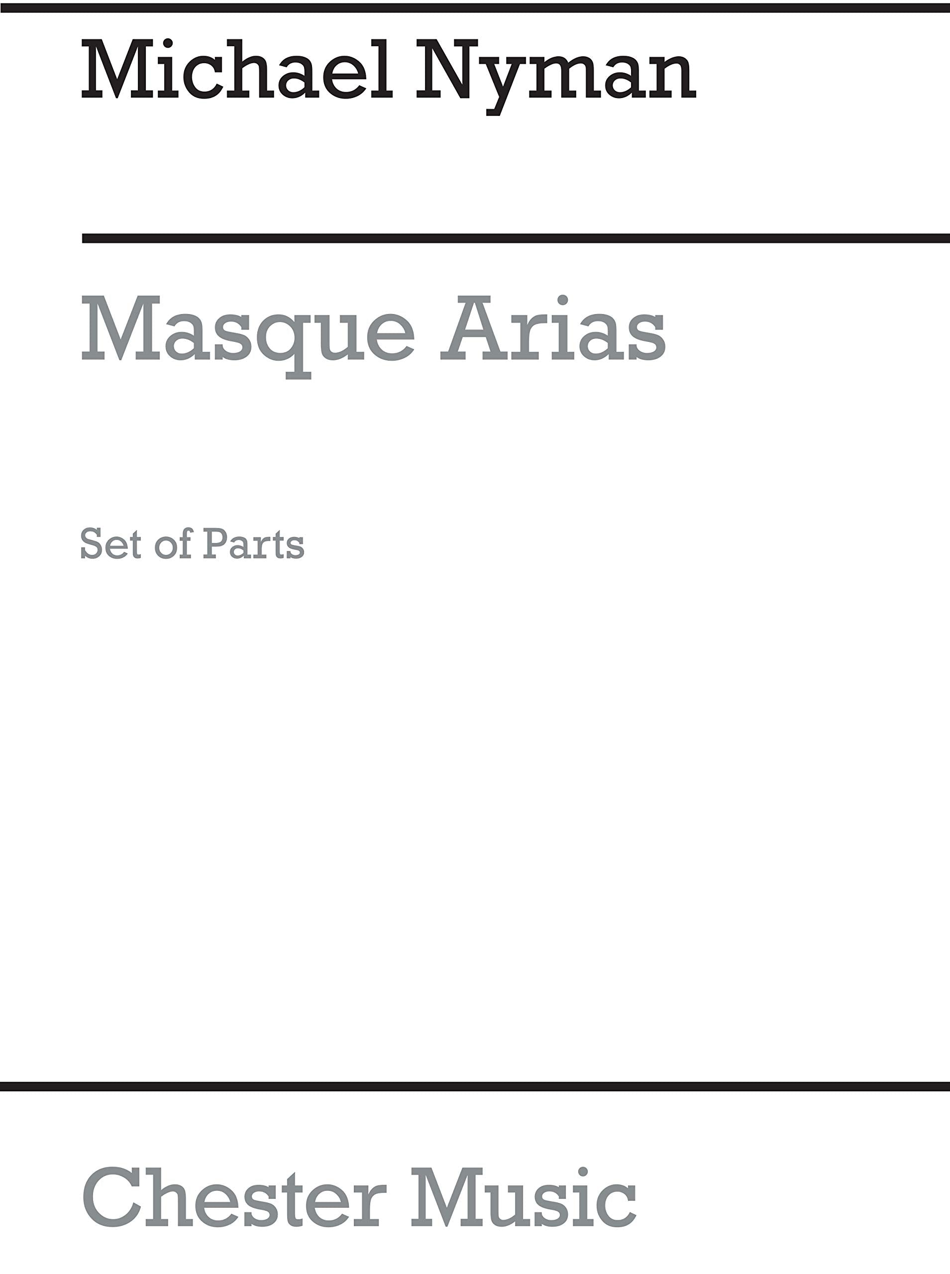 MICHAEL NYMAN: MASQUE ARIAS FOR BRASS QUINTET PARTS Arts & Music