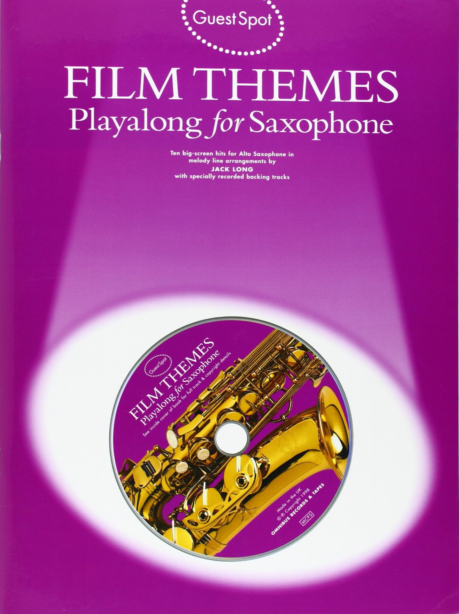 Guest Spot Film Themes: Film Themes Playalong For Saxophone Sheet Music