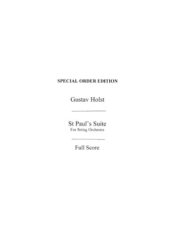St Paul's Suite For String Orchestra Books