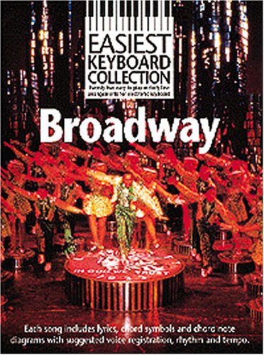 Easiest Keyboard Collection Broadway Melody Lyrics Chords Book Sheet Music