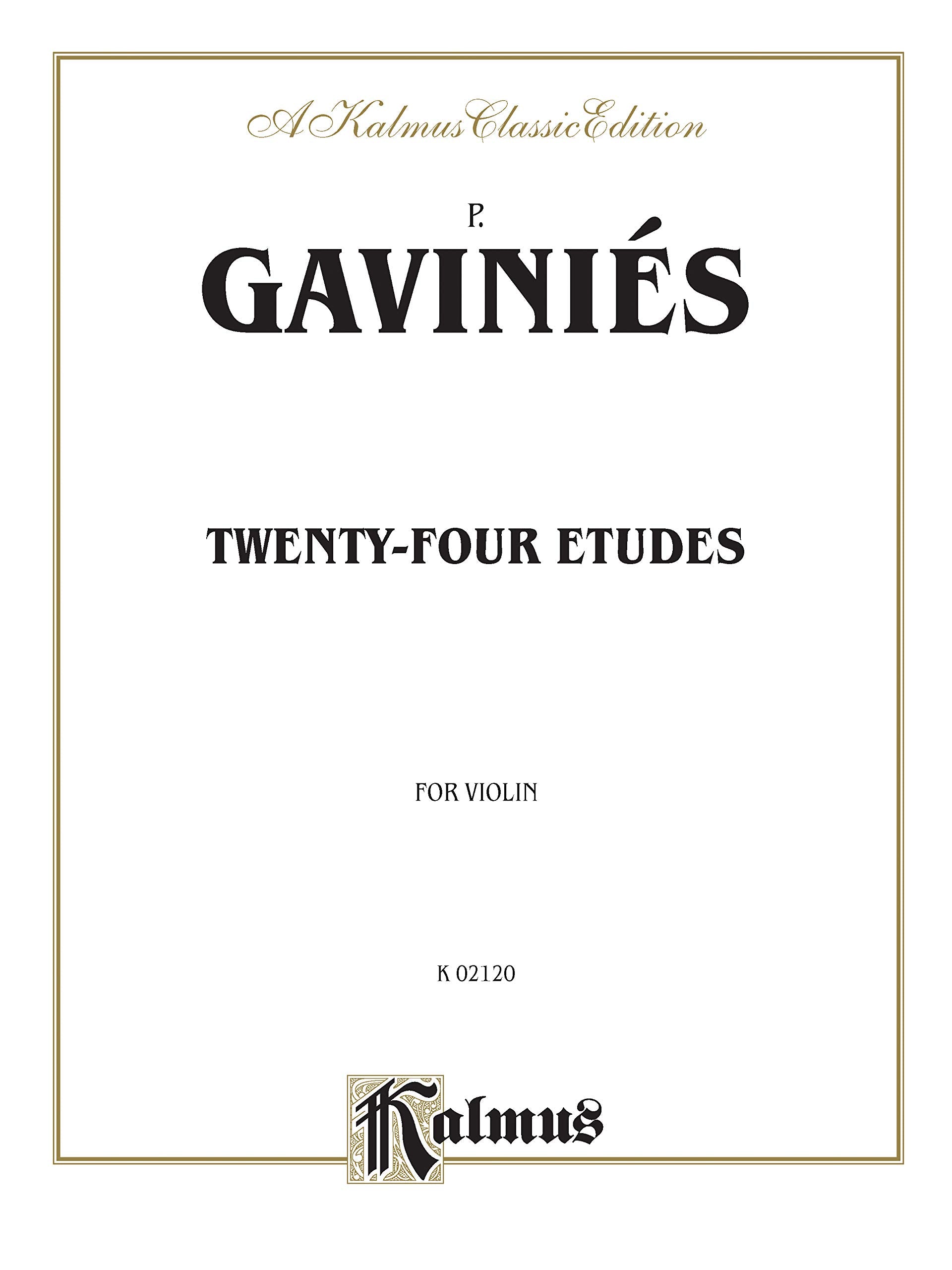Twenty-Four Etudes (Kalmus Edition) book