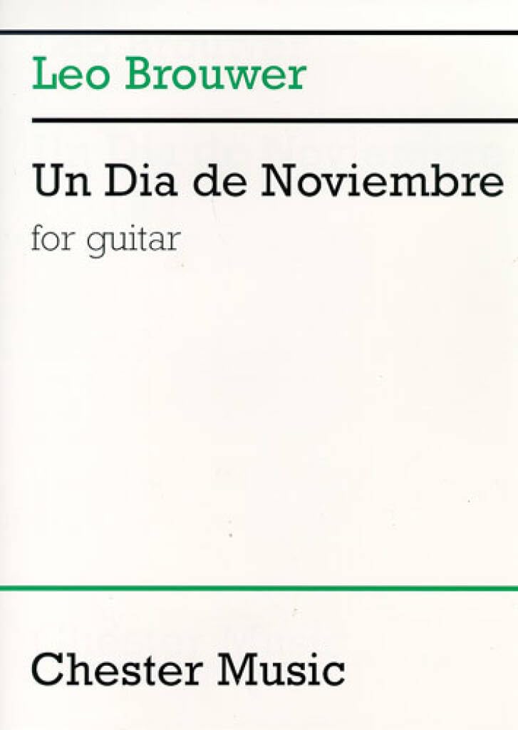 Un Dia de Noviembre: For Guitar book