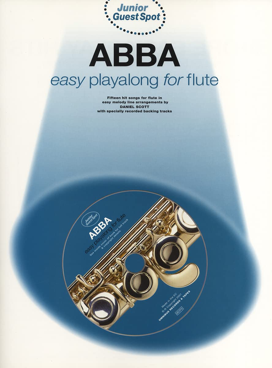 Junior Guest Spot: Abba - Easy Playalong (Flute) -Easy Playalong for Flute- (Book, CD): Songbook, Play-Along, CD für Flöte Sheet Music