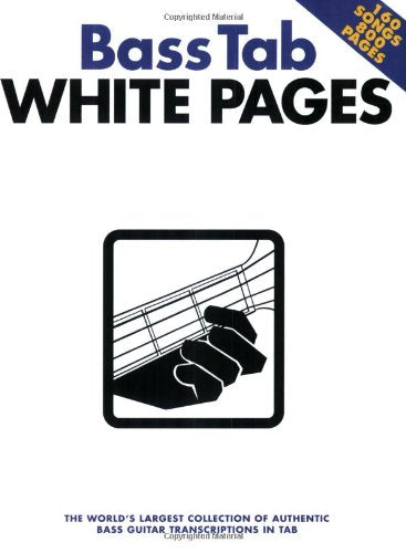 Bass Tab White Pages Sheet Music