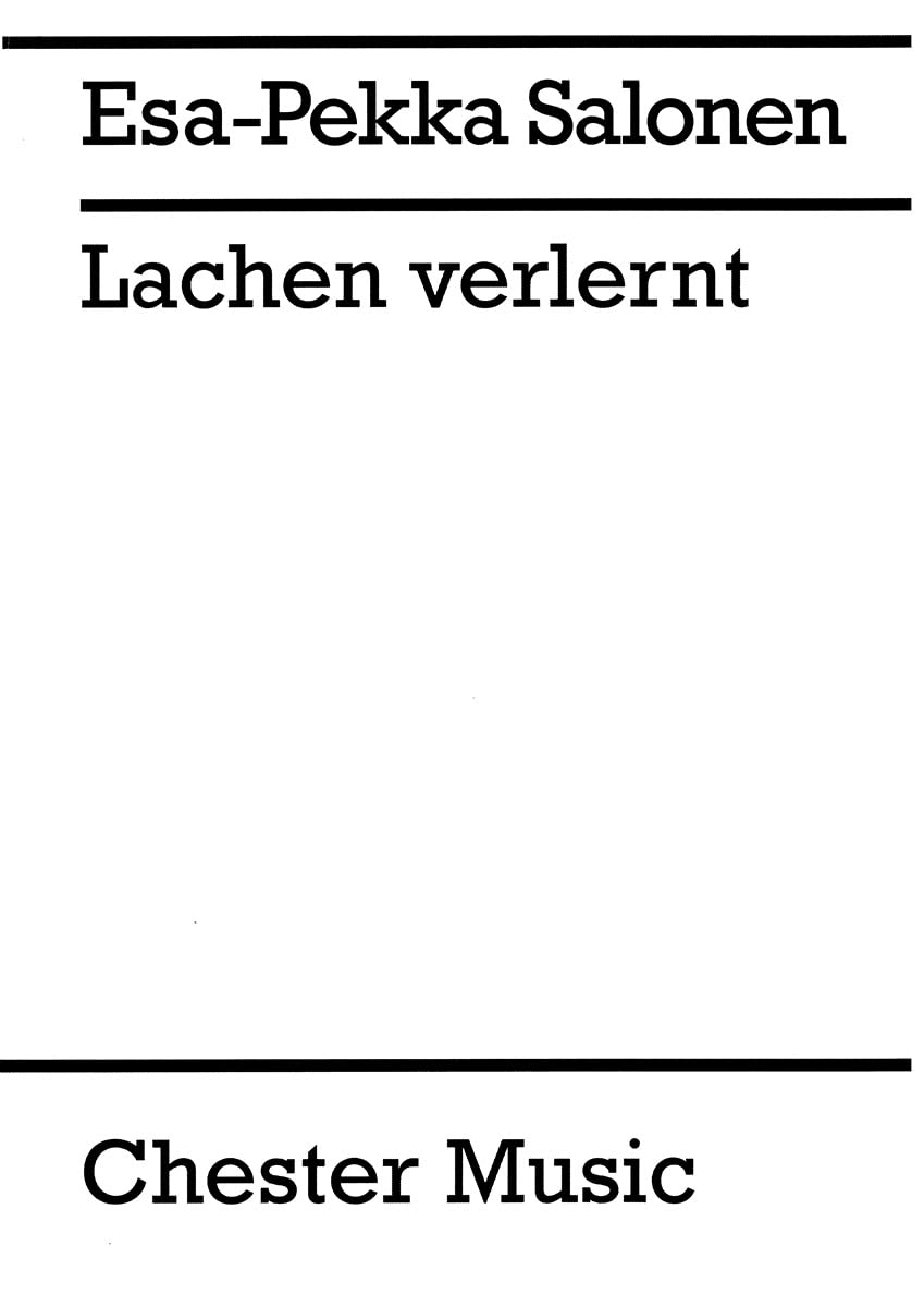 Lachen Verlernt: Solo Violin: For Solo Violin Social Sciences