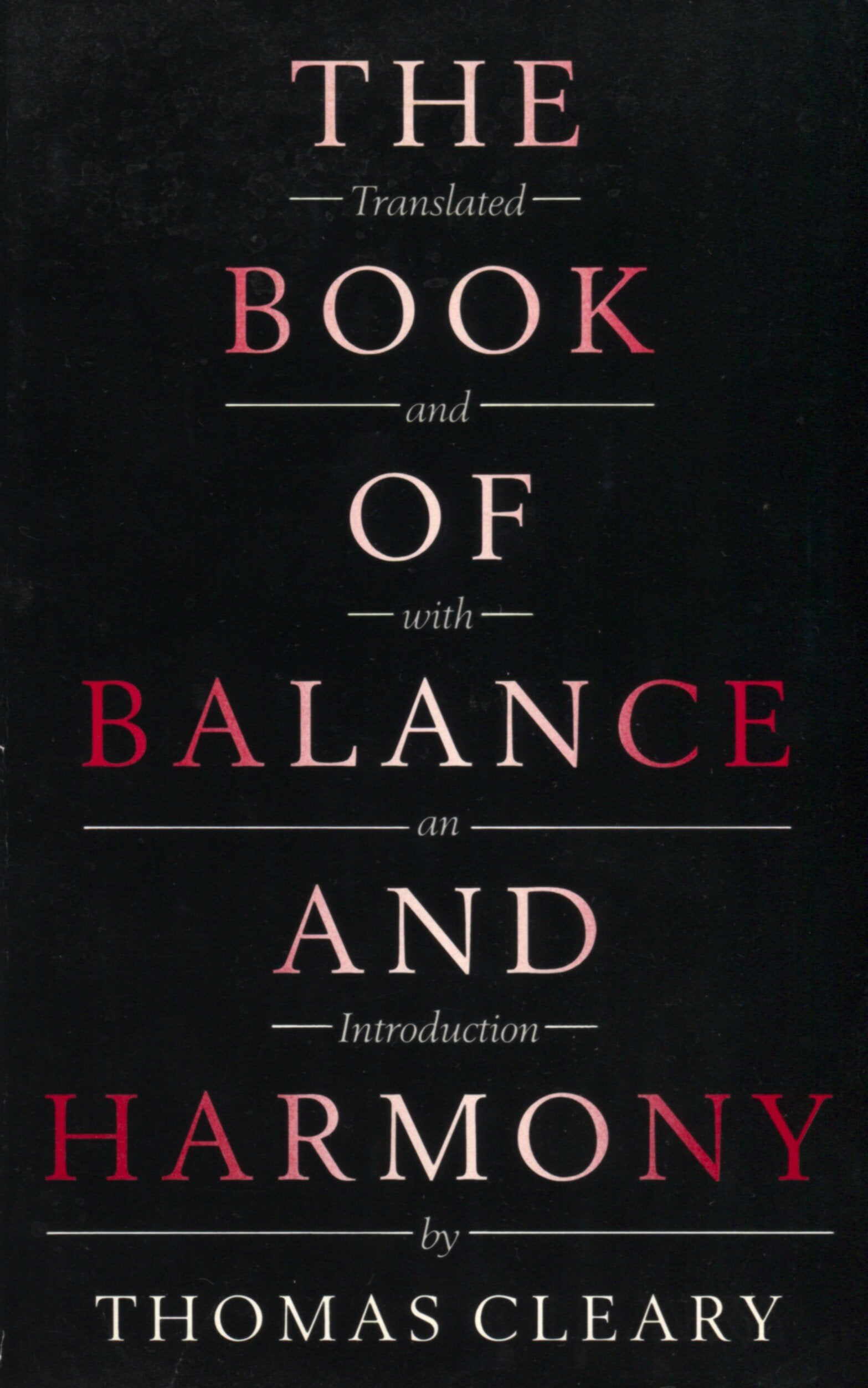 The Book of Balance and Harmony book
