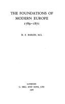 Foundations of Modern Europe, 1789-1871 Books