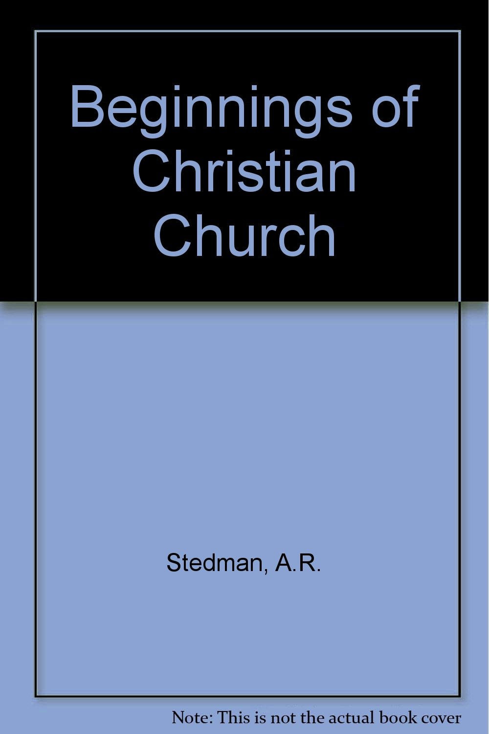 Beginnings of Christian Church Books