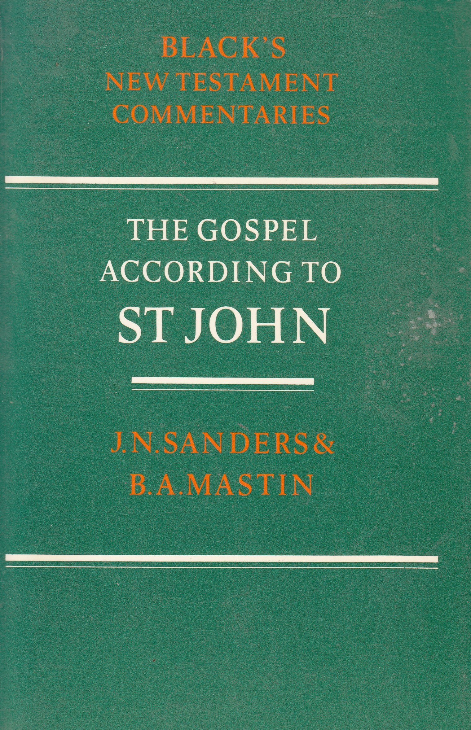 Gospel According to John (Black's New Testament Commentaries) Religion & Esotericism