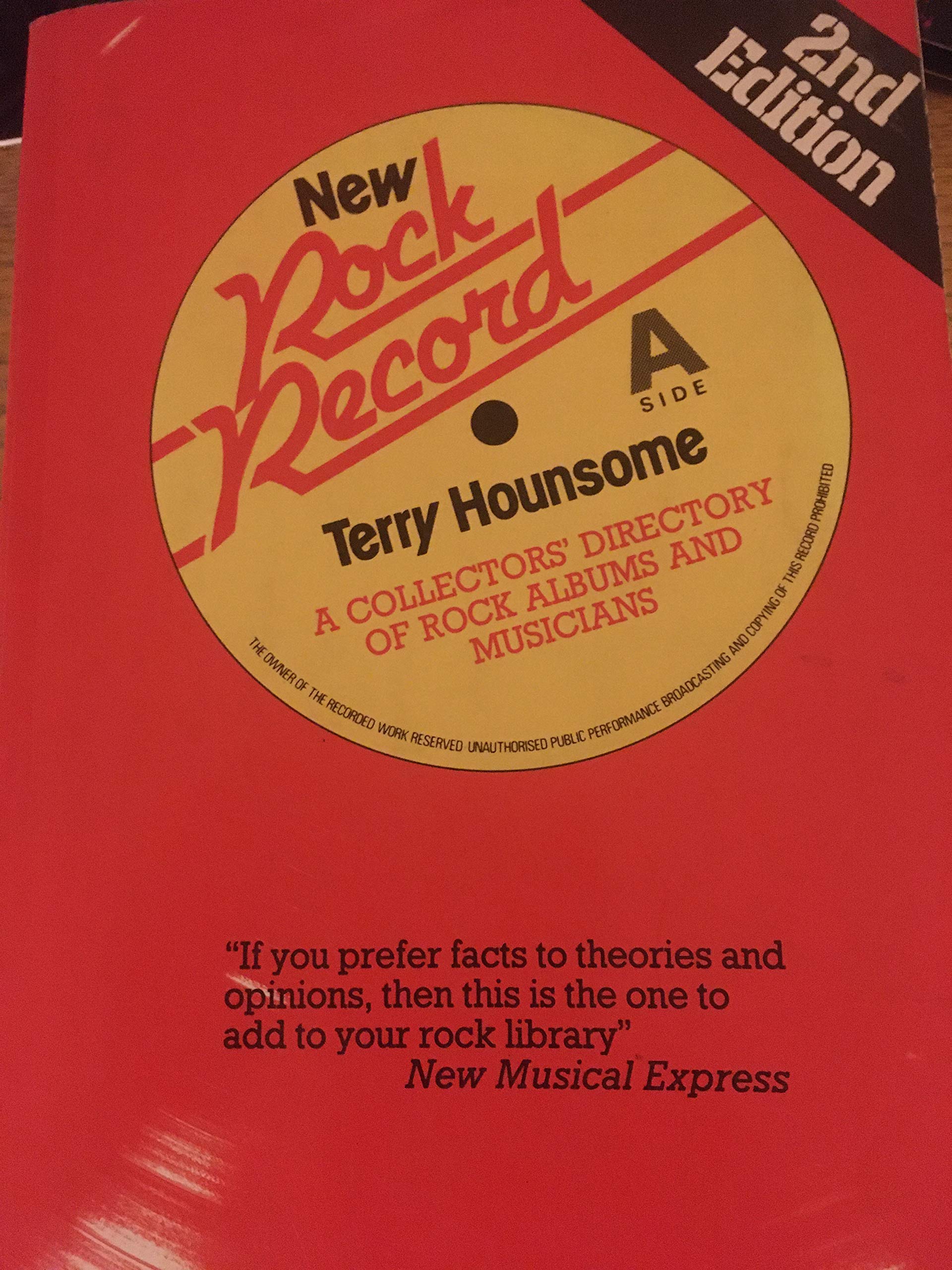 New Rock Record: Collectors' Directory of Rock Albums and Musicians Books