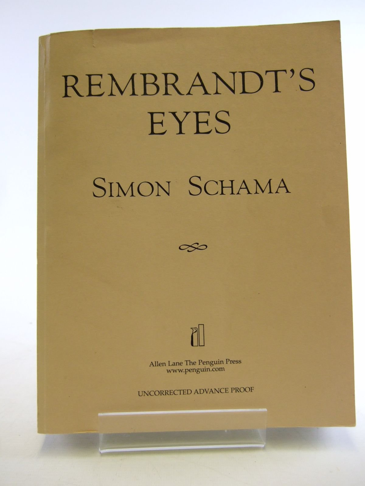 Rembrandt's Eyes (Allen Lane History S.) Memories