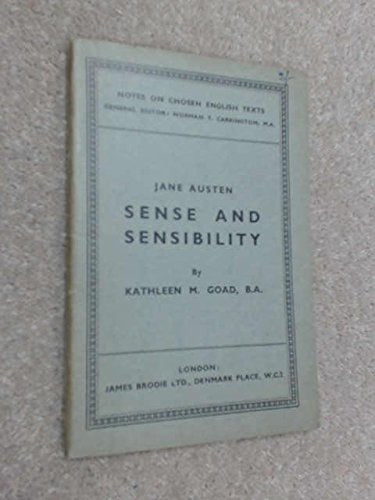 Product Image: Jane Austen's "Sense and Sensibility" (Chosen English Texts Notes)