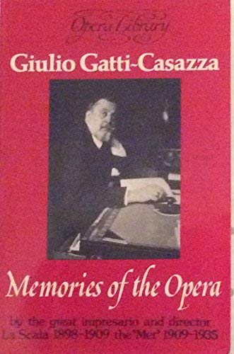 Memories of the Opera book