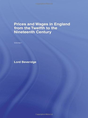 Beveridge, W: Prices and Wages in England Business, Finance & Career