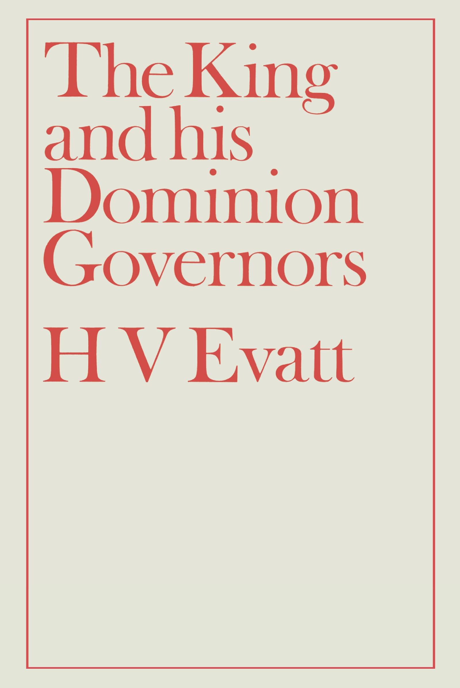 The King and His Dominion Governors, 1936 Law