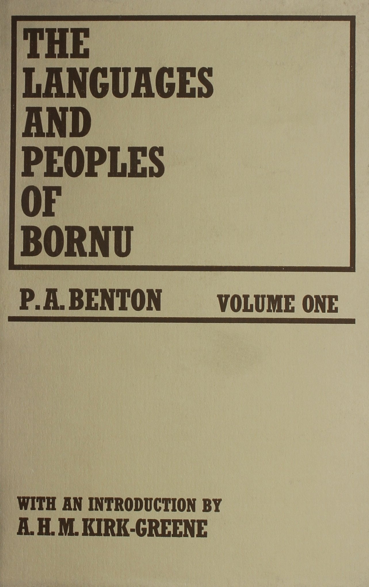 Languages And People Of Bornu Social Sciences