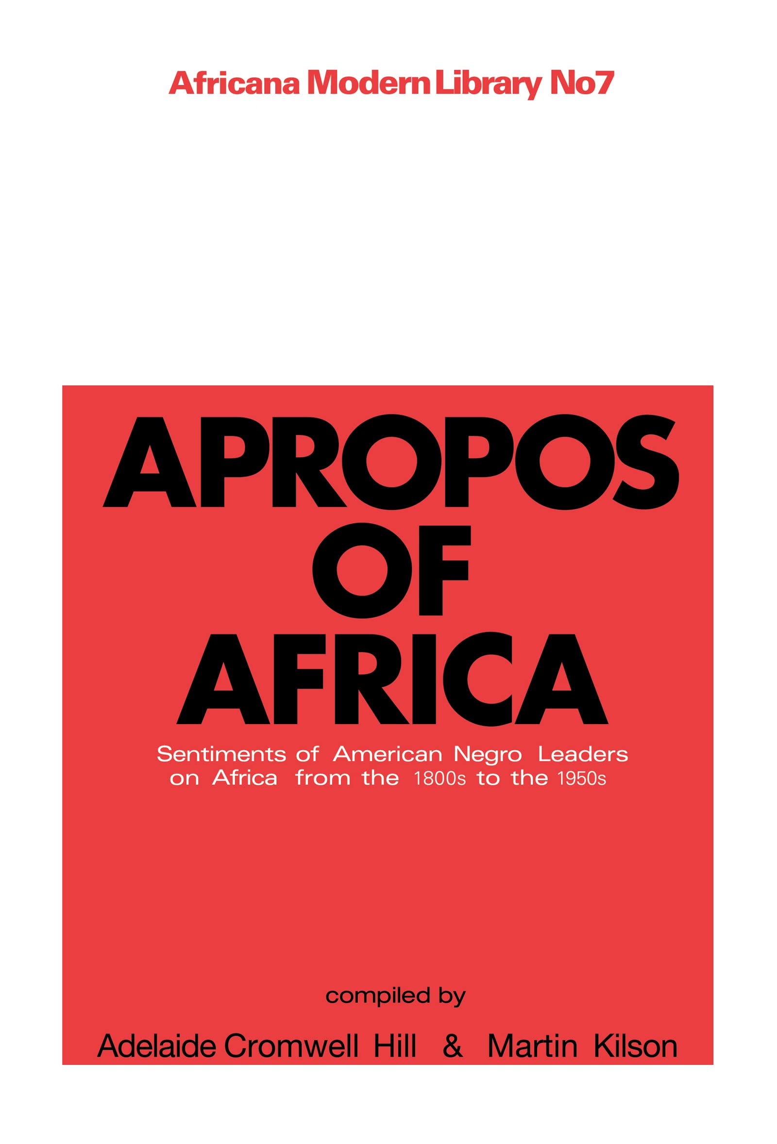 Apropos of Africa Social Sciences