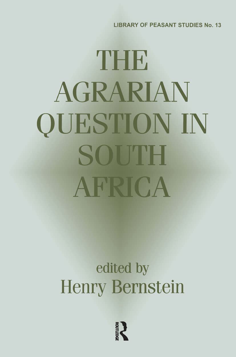 The Agrarian Question in South Africa Social Sciences