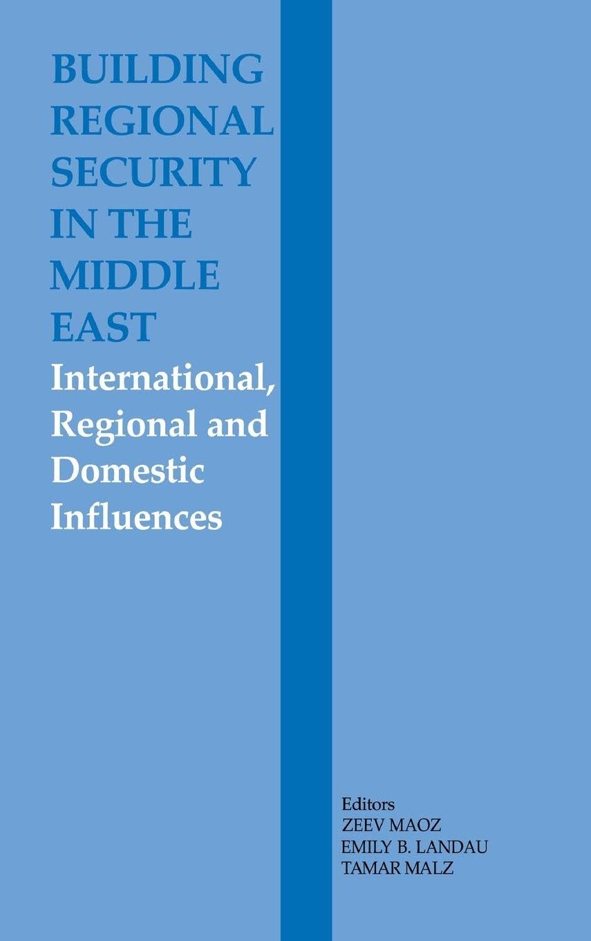 Building Regional Security in the Middle East Social Sciences