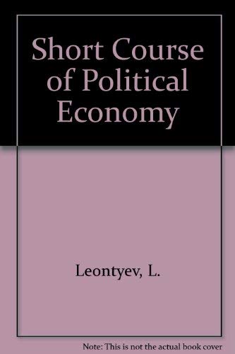 Short Course of Political Economy Books