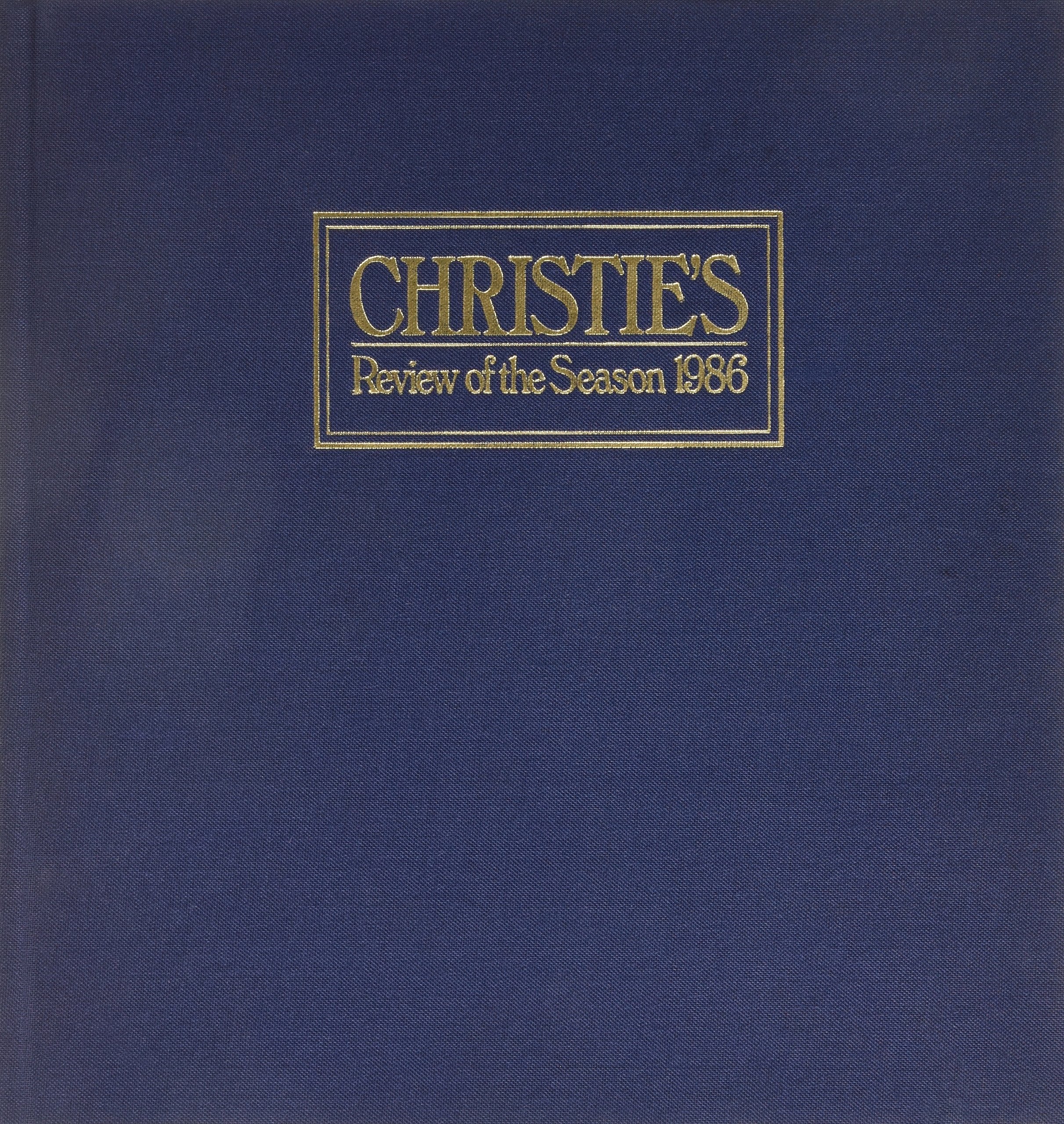 Christie's Review of the Season Books