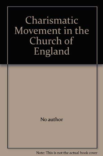 Charismatic Movement in the Church of England Books