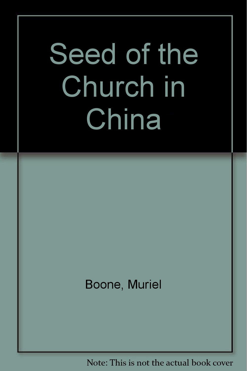 Seed of the Church in China Books