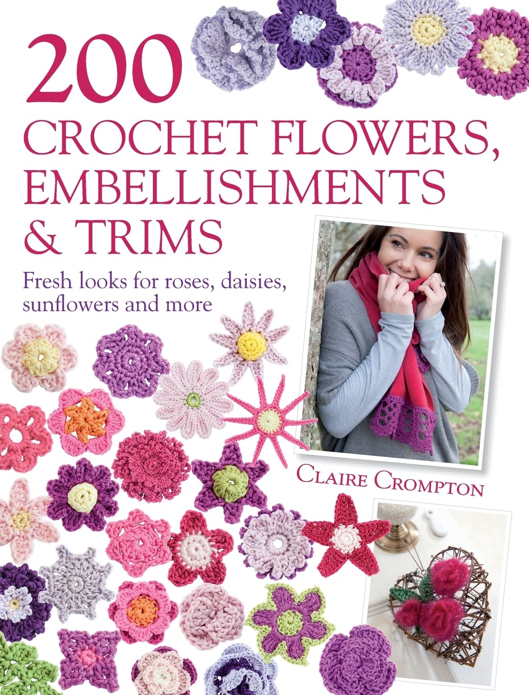 200 Crochet Flowers, Embellishments & Trims Hobbies & Crafts