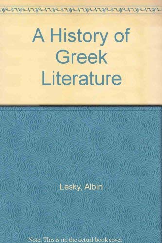 A History of Greek Literature Contemporary literature