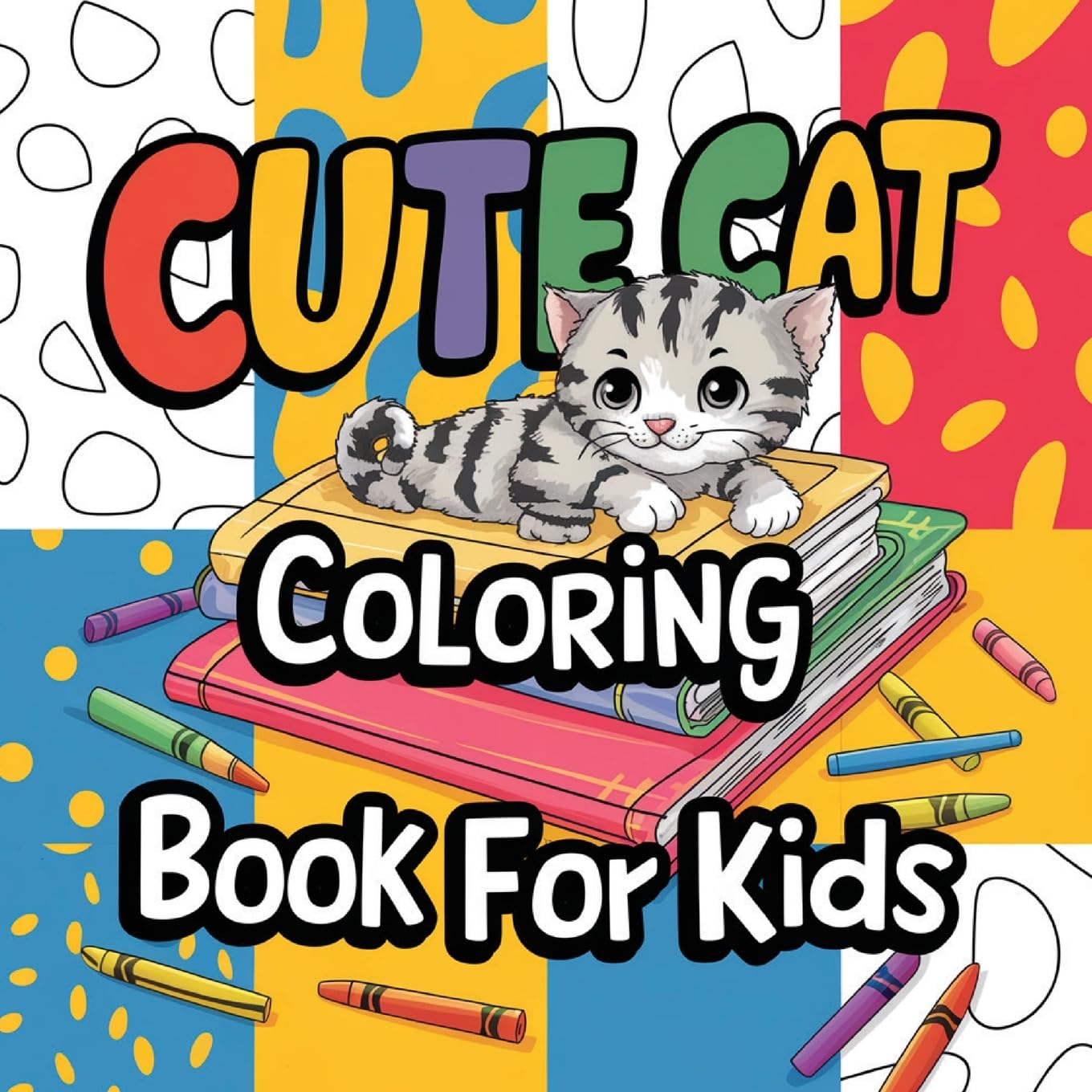 Cute Cat Coloring Book for Kids Tiptoi & Games