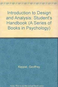 Introduction to Design and Analysis: A Student's Handbook (A Series of Books in Psychology) Mathematics