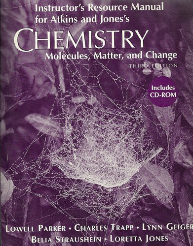 Product Image: Instruction Manual (Chemistry 3e Irm with Solut)