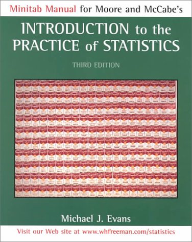 Minitab Manual for Moore and McCabe's Introduction to the Practice of Statistics Mathematics