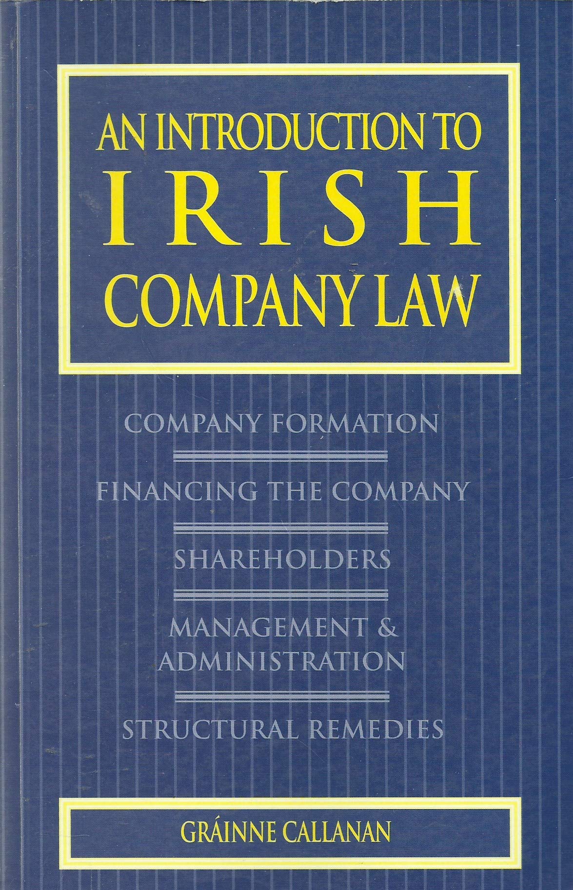 An Introduction to Irish Company Law Law