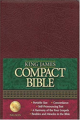 Holy Bible KJV Compact Text: Burgundy Bonded Leather Religion & Esotericism